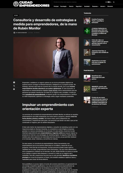 ciudad emprendedores consultoria y desarrollo de estrategias a medida para emprendedores de la mano de ruben monllor